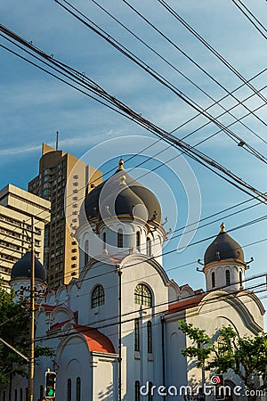 The last remaining Orthodox church in Shanghai Stock Photo